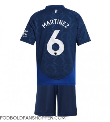 Manchester United Lisandro Martinez #6 Udebanetrøje Børn 2024-25 Kortærmet (+ Korte bukser)